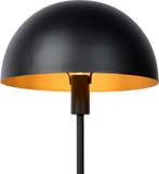 Lucide SIEMON Tafellamp - Ø 25 cm - 1xE14 - Zwart, Ophalen of Verzenden, Zo goed als nieuw