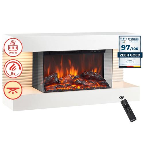 Elektrische haard LIZ - Elektrische wandhaard met verwarming, Huis en Inrichting, Haarden, Nieuw, Verzenden
