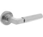 Intersteel enkele deurklink Bau-Stil rechts op rond rozet, Verzenden, Nieuw