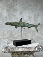 sculptuur, NO RESERVE PRICE - Bronze patinated Hammerhead, Antiek en Kunst