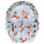 Cupcake Cups HoM Sneeuwpoppen 50x33mm. 50st., Verzenden, Nieuw