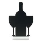 Tafelkrijtbord Silhouette | Wijn | Aluminium | 34,5x23x6cm, Verzenden, Nieuw in verpakking