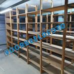 Bruynzeel houten legbordstelling - 208 / 212 cm hoog, 5 mete, Ophalen of Verzenden