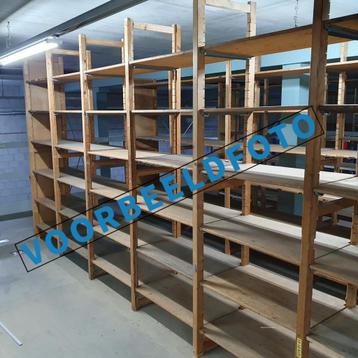 Bruynzeel houten legbordstelling - 208 / 212 cm hoog, 5 mete beschikbaar voor biedingen