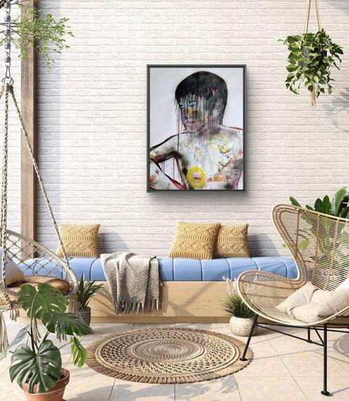 A Broken Universe (1980) - White lies (XL), Antiek en Kunst, Kunst | Schilderijen | Modern