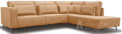 Hoekbank Groede - hoekbanken - Beige, Huis en Inrichting, Banken | Sofa's en Chaises Longues, Nieuw, Leer