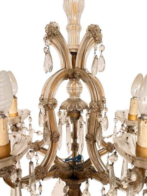 Maria Teresa - Maria Teresa - Kroonluchter - Frans - Glas -, Antiek en Kunst, Antiek | Lampen