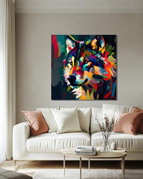 Michael Mey - Vivid Wolf, Antiek en Kunst, Kunst | Schilderijen | Modern