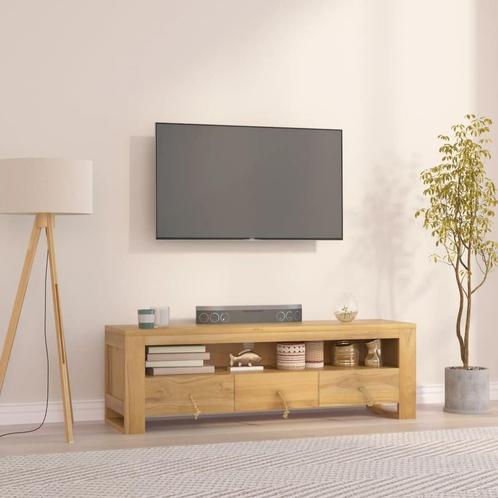 Tv-meubel Massief Teak | Retourdeal Outlet | 35% korting, Huis en Inrichting, Kasten | Televisiemeubels, 25 tot 50 cm, Nieuw, Teakhout
