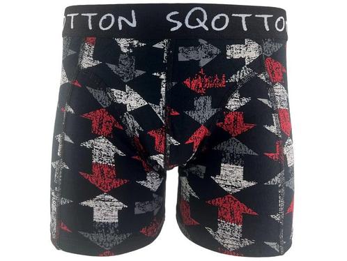 Boxershort - SQOTTON® - Arrow - Zwart, Kleding | Heren, Ondergoed, Verzenden