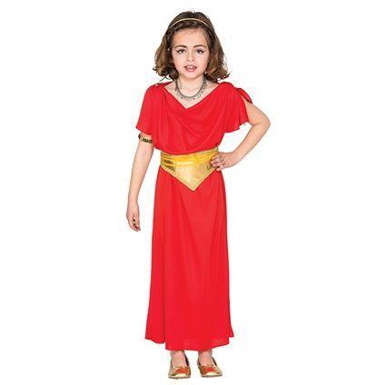 Romeinse hofdame kostuum kind, Hobby en Vrije tijd, Feestartikelen, Feestartikel, Nieuw, Verzenden