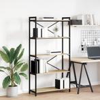 vidaXL Boekenkast Sonoma eiken 80 x 30 x 153 cm Bewerkt hout, Huis en Inrichting, Minder dan 50 cm, Verzenden, Nieuw, 150 tot 200 cm