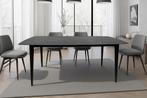 Moderne eettafel MILANO 160 cm antraciet keramiek zwarte, Huis en Inrichting, Tafels | Eettafels, Ophalen of Verzenden, Nieuw