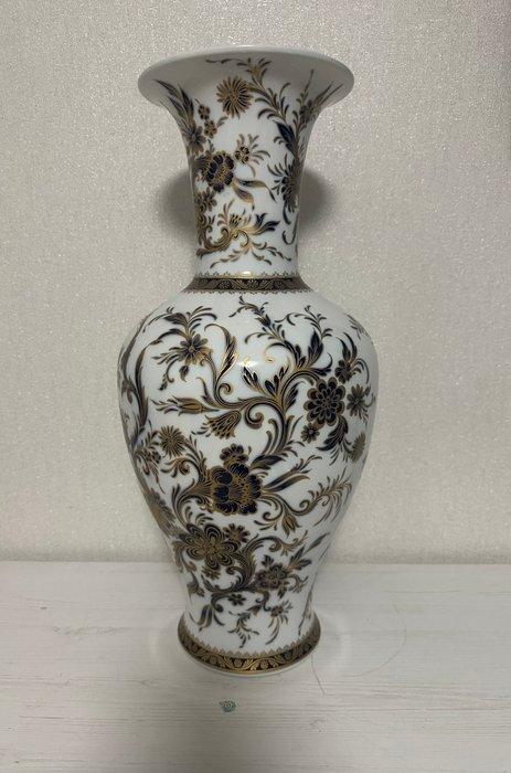 Vaas - Grote porseleinen vaas met bloemen - Porselein, Antiek en Kunst, Antiek | Glas en Kristal