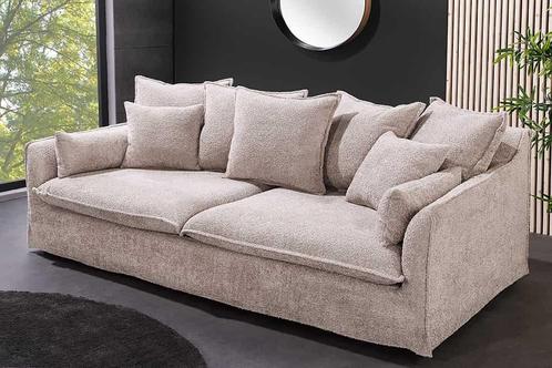 Grote 3-zitsbank HEAVEN 200cm champagne beige bouclé, Huis en Inrichting, Banken | Bankstellen, Ophalen of Verzenden