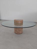 Tafel - Glas, Steen - lage salontafel, Antiek en Kunst