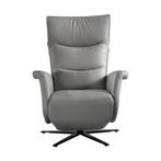 Sta-Op en Relaxfauteuil Veneto - Lichtgrijs Leer, Ophalen of Verzenden, Nieuw