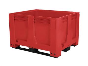 Kunststof palletbox Air - 1200 x 1000 mm - 3 palletsledes -