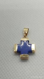 Zonder Minimumprijs - Kruishanger - 14 karaat Geel goud, Sieraden, Tassen en Uiterlijk, Antieke sieraden