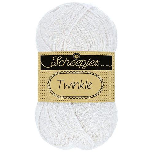 Scheepjes Twinkle - 901 wit - Katoen Glittergaren met Lure, Hobby en Vrije tijd, Breien en Haken, Ophalen of Verzenden