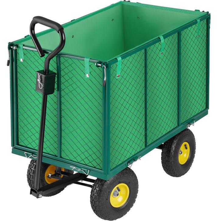 Bolderwagen Transportkar XL max. 544kg - groen, Tuin en Terras, Overige Tuin en Terras, Verzenden