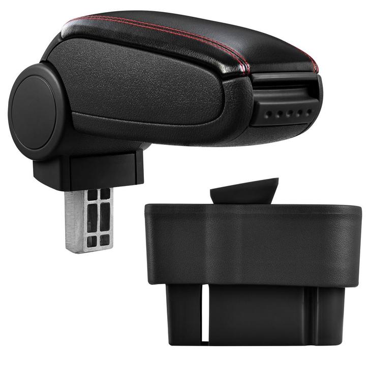 Armsteun Opel Corsa D kunstleer zwart rood stiksel, Auto diversen, Auto-accessoires, Verzenden