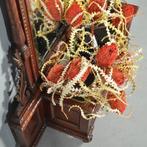 reusachtige halspiegel met jardinire ca 1875 Hollands mahon, Ophalen of Verzenden