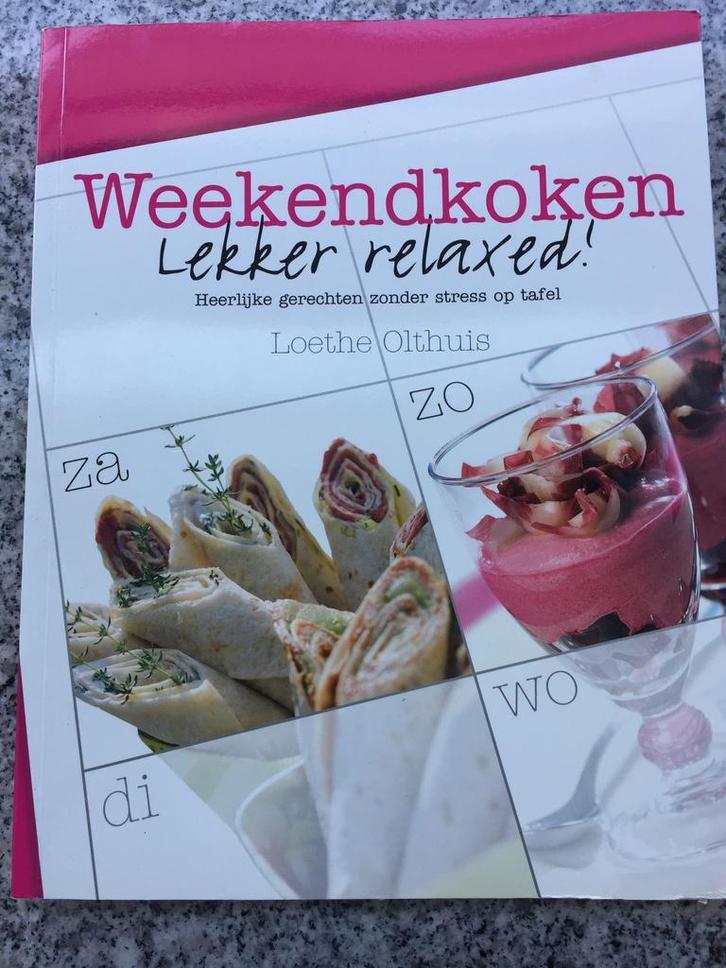 Weekendkoken (Loethe Olthuis), Boeken, Kookboeken, Nederland en België, Gelezen, Voorgerechten en Soepen, Hoofdgerechten, Tapas, Hapjes en Dim Sum