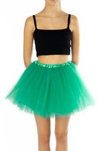 KIMU® Tutu Turquoise Tule Rokje XS S 140 146 152 158 164 Bla, Kleding | Dames, Carnaval, Nieuw, Ophalen of Verzenden, Kleding