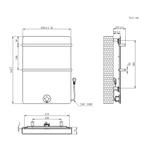 Elektrische Radiator Best Design Brenner Black 70x50cm 300W, Ophalen of Verzenden, Nieuw