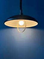 Oval Black Mid Century Metal Mid Century Pendant Lamp, Huis en Inrichting, Lampen | Hanglampen, Ophalen of Verzenden, Nieuw