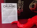 Richard Orlinski (1966) - sculptuur, Red Crocodile - 27 cm -