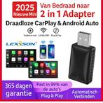 Draadloze CarPlay & Android Auto Dongle – USB-A & USB-C – Pl, Verzenden, Nieuw