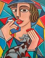 olena blinnikova - OIL PAINTING - Various Faces - NO Reserve, Antiek en Kunst, Kunst | Schilderijen | Modern