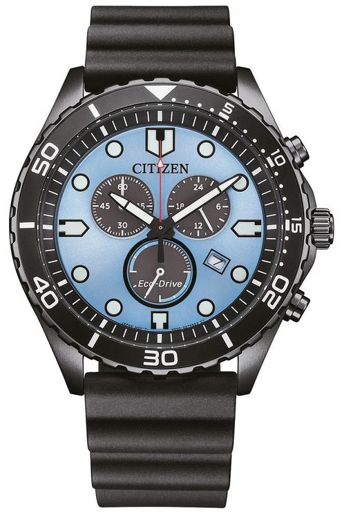 Citizen AT2567-18L Eco-Drive Chrono horloge, Sieraden, Tassen en Uiterlijk, Horloges | Heren, Kunststof, Nieuw, Staal, Citizen