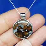 100% Translucente PALLASITE ZILVEREN HANGER. De beste
