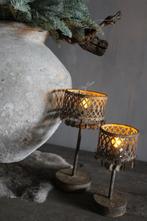 Roestige LED tafellamp Amira 23 cm, Ophalen of Verzenden, Nieuw