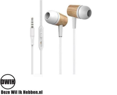 Houten In-Ear oordopjes, Audio, Tv en Foto, Koptelefoons, Verzenden