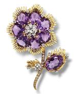 Broche - 18 karaat Geel goud, Indrukwekkende grote 18K
