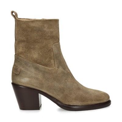 Shabbies Amsterdam Julie rits- & gesloten boots, Kleding | Dames, Schoenen, Lage of Enkellaarzen, Beige, Nieuw, Verzenden