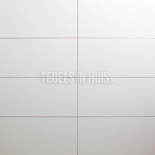 Wandtegel mat wit 30x60 niet-gerectificeerd wandtegel, Doe-het-zelf en Verbouw, Tegels, Wandtegels, Nieuw, 10 m² of meer, Keramiek