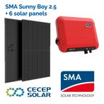 Zonnepanelen set SMA 2.5 kWh + 6 zonnepanelen All Black, Doe-het-zelf en Verbouw, Ophalen, Nieuw, Paneel, 200 wattpiek of meer