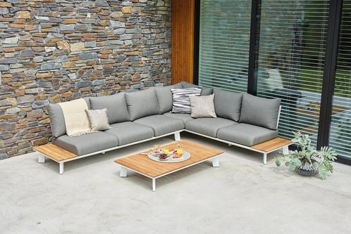 Suns Denver loungeset 6-zits Mat-wit *showroommodel |, Tuin en Terras, Tuinsets en Loungesets, Ophalen of Verzenden