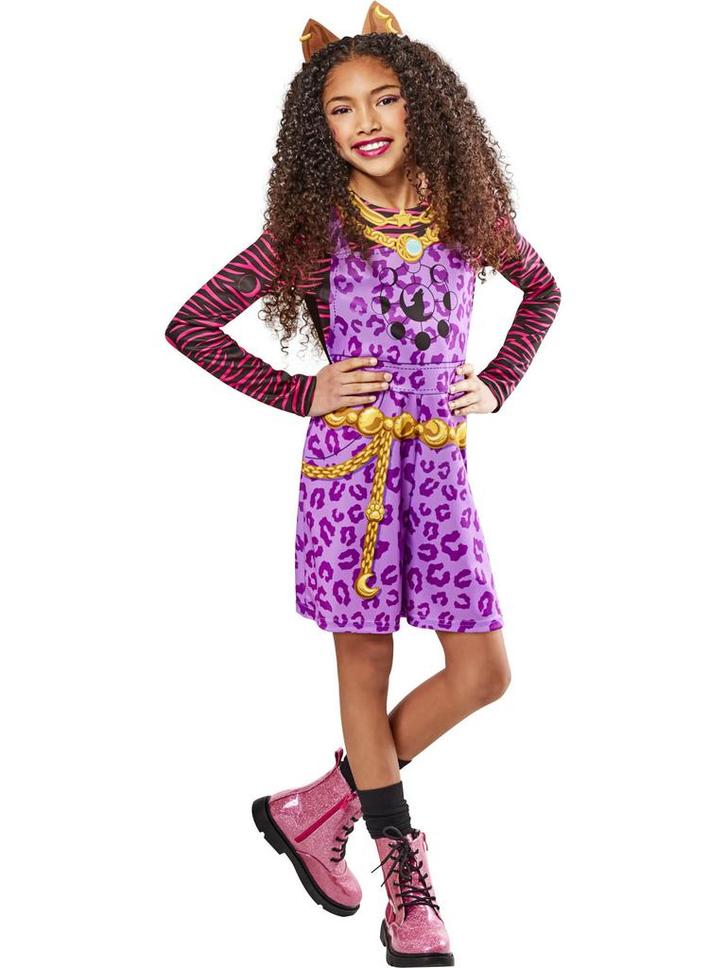 Monster High Kostuum Clawdeen Wolf Meisjes, Kinderen en Baby's, Carnavalskleding en Verkleedspullen, Nieuw, Verzenden