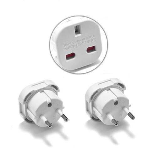 Reisstekker Type G naar Type F - Wereldstekker Engeland,, Doe-het-zelf en Verbouw, Elektra en Kabels, Nieuw, Verzenden