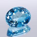 1 pcs Blauw Topaas - 83.73 ct - nternational Colored, Nieuw