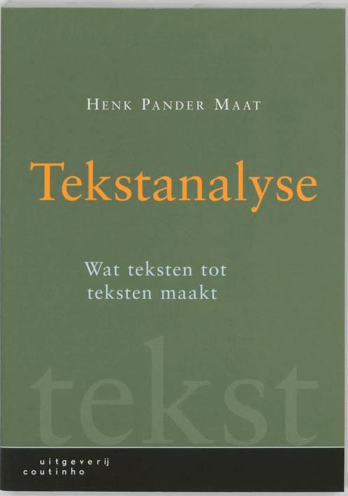 Tekstanalyse 9789062833078, Boeken, Wetenschap, Zo goed als nieuw, Verzenden