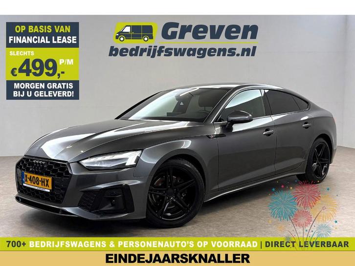 Audi A5 Black Edition S-Line | Virtual | Stoelverw. |, Auto's, Audi, Te koop, Automaat, Financial lease, Benzine, Zilver of Grijs