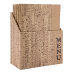 Menukaarten box | Design | Kurk | Incl. 10 A4 menukaarten, Verzenden, Nieuw in verpakking