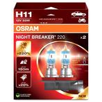 Osram H11 Night Breaker 220 +220% 64211NB220-2HB Autolampen, Auto-onderdelen, Verlichting, Verzenden, Nieuw